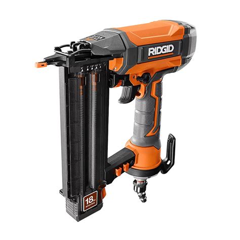 Using an industry-leading feature set, <strong>RIDGID HYPERDRIVE</strong> offers you all the power of a pneumatic <strong>nailer</strong> in a cordless. . Ridgid 18 ga brad nailer